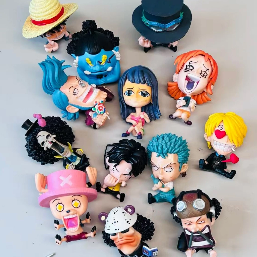 Luffy ตุ๊กตาฟิกเกอร์ Zoro Sanji ขนาดเล็ก 8-10 ซม. ของเล่นสําหรับเด็ก thumbnail 4