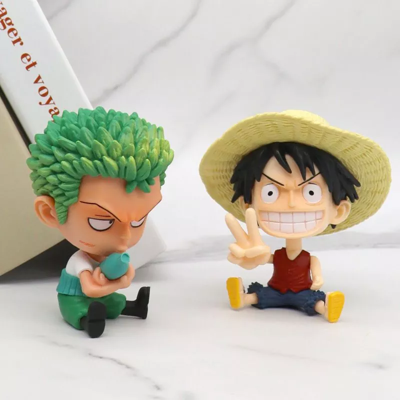 Luffy ตุ๊กตาฟิกเกอร์ Zoro Sanji ขนาดเล็ก 8-10 ซม. ของเล่นสําหรับเด็ก thumbnail 7