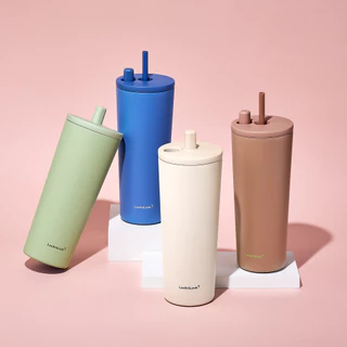 LocknLock แก้วเก็บอุณหภูมิเคลือบเซรามิก Pop Up Straw Ceramic 740ml. LHC4156