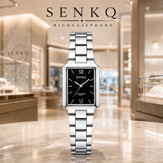 นาฬิกา SENKQ - เซนคิว แท้ รหัส SS199 หน้าปัดเหลี่ยม สายสแตนเลส มี 2 ขนาด 21 MM. และ 31 MM. มีหลายสี