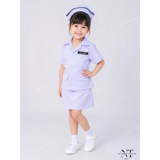 ชุดพยาบาลเด็ก เซ็ต 6 ชิ้น 💉แถมฟรีป้ายชื่อโลหะ 💉แบรนด์ Nangta Shop ชุดอาชีพในฝัน ชุดอาชีพเด็ก