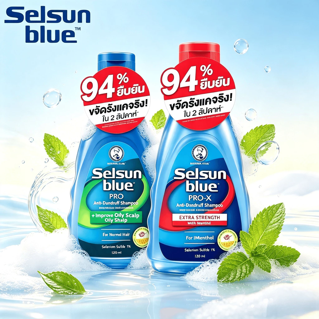 ð§īāđāļāļĄāļāļđ Selsun Blue Pro X āļāļēāđāļāļ āļŠāļđāļāļĢ Extra Strength āļāļāļąāļāļĢāļąāļāđāļāļŦāļāļąāļ 120 ml. āļĨāļāļāļąāļāļŦāļāļąāļāļĻāļĩāļĢāļĐāļ° āļāļ§āļāļāļļāļĄāļāļ§āļēāļĄāļĄāļąāļāđāļāđāļāļĩ