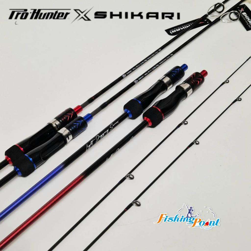 คันจิ๊กกิ้ง Shikari Fish Hunter Pro SP602 คันสปิน 6 ฟุต คาร์บอนตัน Solid Carbon เวท PE 1-3 / PE 2-4 คันตกปลาทะเล