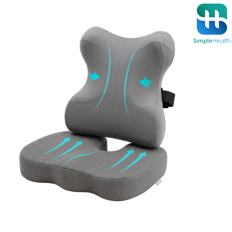 Simplecare เบาะรองนั่ง backrest cushion เบาะรองหลัง เหมาะสำหรับใช้ในบ้าน ออฟฟิศ หรือรถยนต์