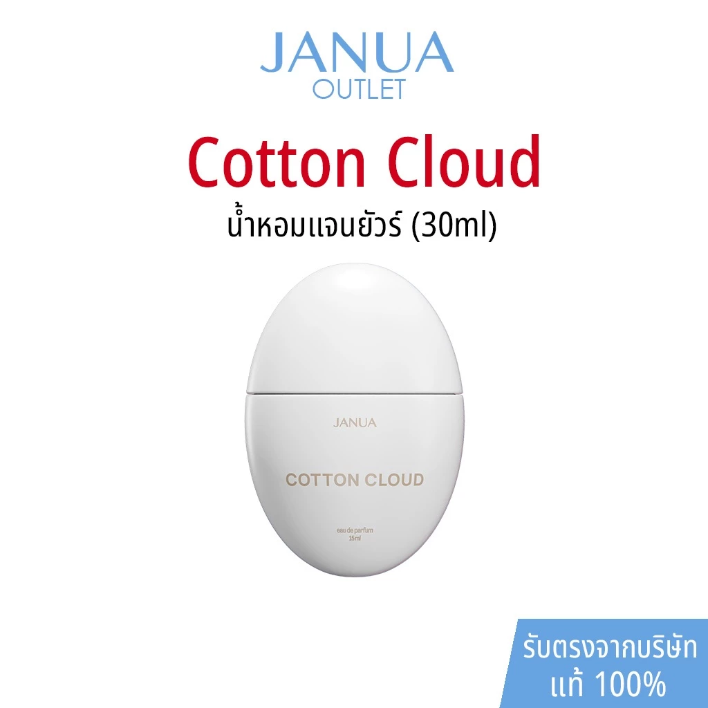 แท้ 100% น้ำหอมแจนยัวร์ Janua Perfume คอลเลคชั่นไข่ กลิ่น Cotton Cloud ขนาดใหม่ 30 ml.