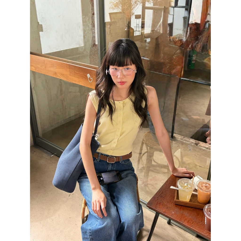 Peche Viv Knit Vest เสื้อไหมพรมแขนกุด
