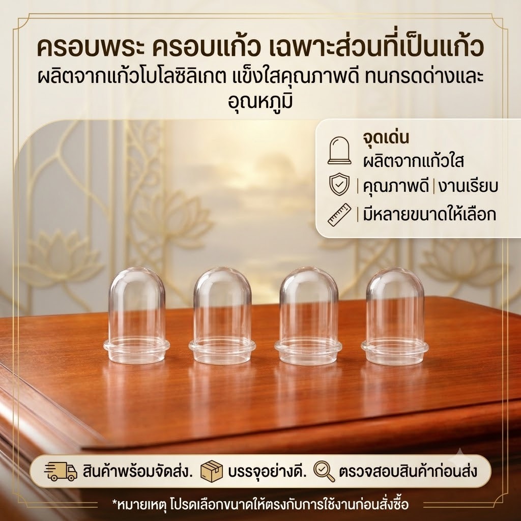 ครอบพระ 29x40 มม. เฉพาะส่วนที่เป็นแก้ว