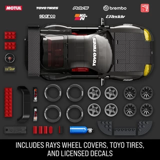 Mattel Brick Shop Hot Wheels '94 Toyota Supra MKIV ตัวต่อฮอตวีลส์ รถโตโยต้าซูปร้า เอ็มเค4 ปี 94 JKG40 VN