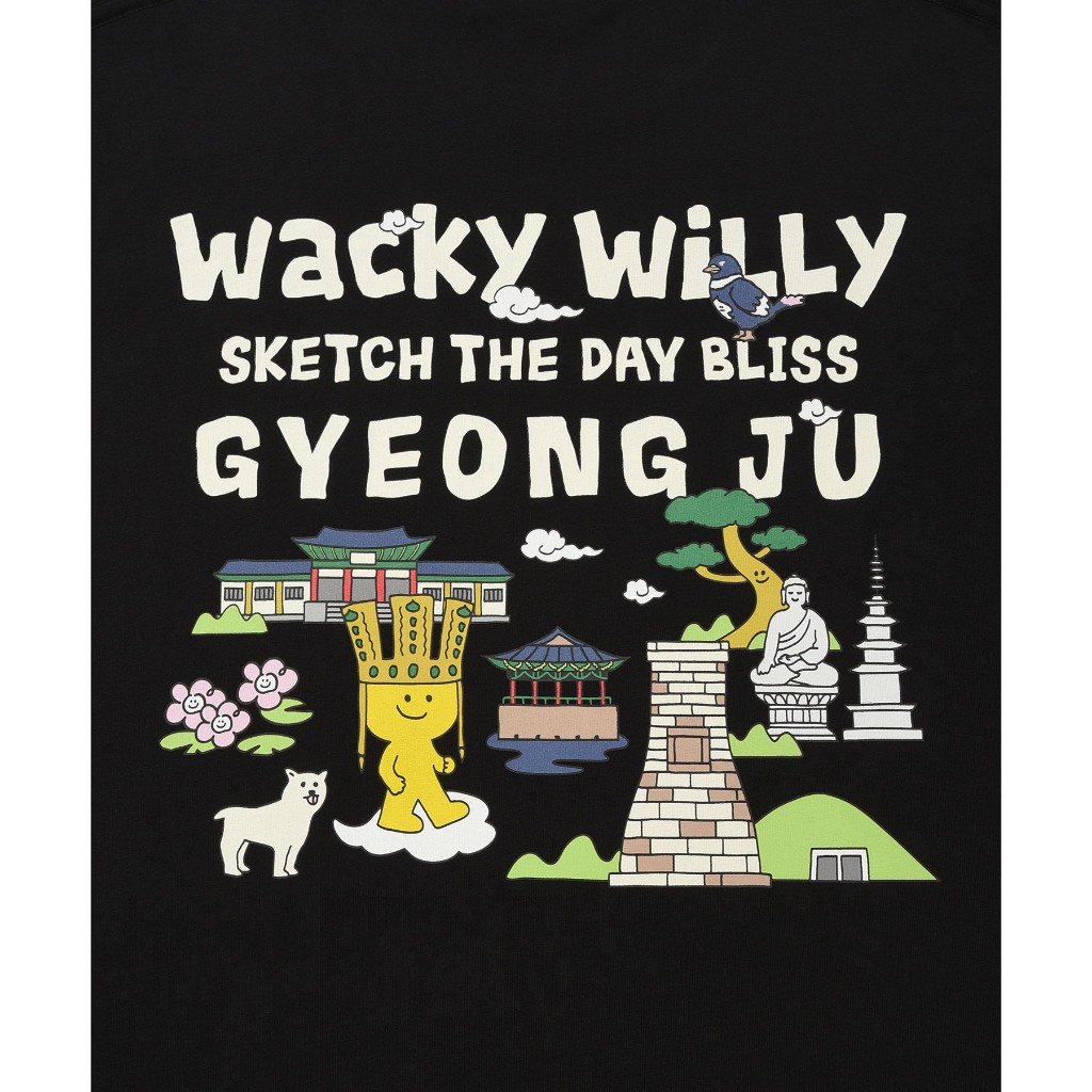 WACKY WILLY เสื้อยืดรุ่น Kiky Travel Series (Race) Black (80311STRSSU_S6BKXX) — صورة 7