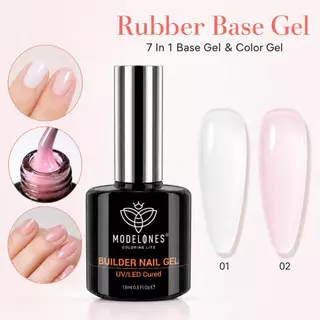 Modelones เจลบิวเดอร์ 7-IN-1 สำหรับต่อเล็บ เสริมความแข็งแรง เพิ่มความหนา สูตรพิเศษ