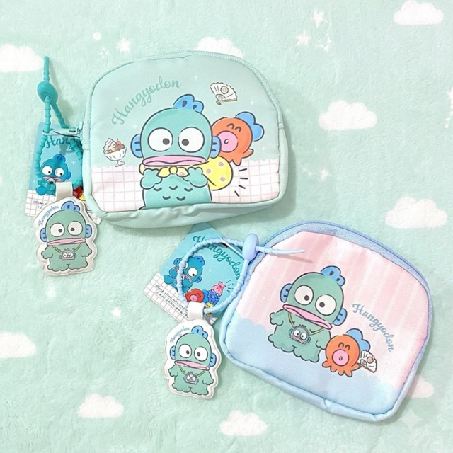 ✅พร้อมส่ง กระเป๋าใส่เหรียญ กระเป๋าเศษสตางค์ Hangyodon  [Sanrio x Moshi moshi]
