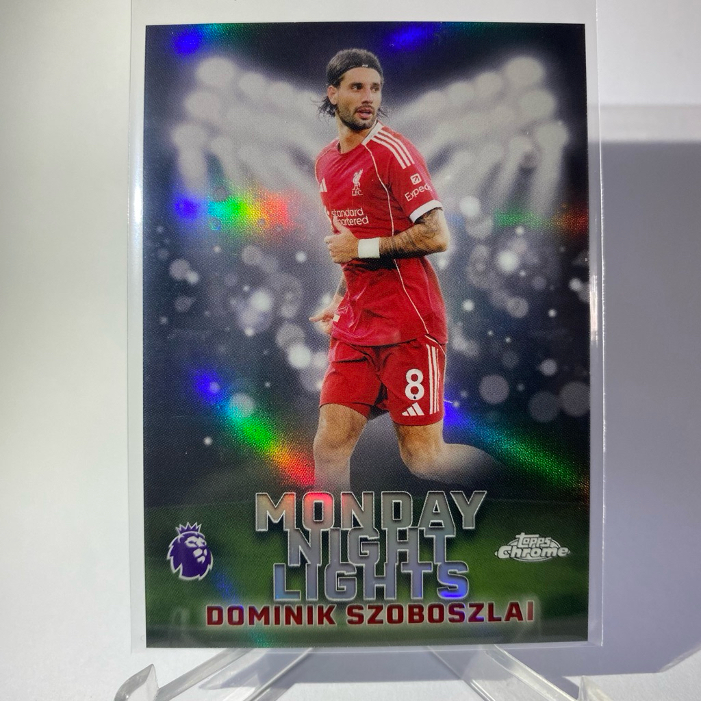รวมการ์ดนักฟุตบอล MONDAY NIGHT LIGHTS, MNL, TOPPS CHROME 2026, No.MNL, LIVERPOOL, ARSENAL, MAN.U., C