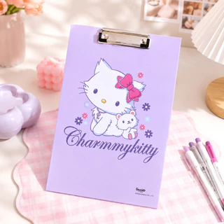 MOMOMARTคลิปบอร์ด ลาย Charmmy Kitty ลิขสิทธิ์แท้ Sanrio กระดาษรองเขียน Clip Board A4 มี 3 ลายให้เลือก