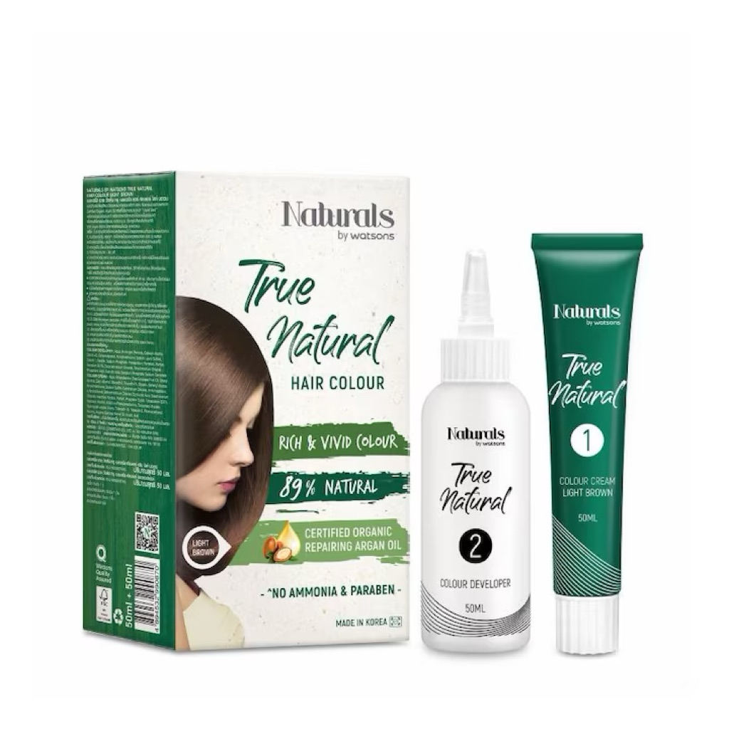 Naturals by Watsons True Natural Hair Colour สี Light Brown (น้ำตาลอ่อน)