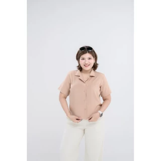 เสื้อเชิ้ตสาวอวบ อ้วน คอปกฮาวายผ้าไหมอิตาลี่ #G92