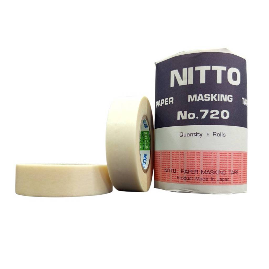 เทป กระดาษกาว NITTO เบอร์ 720 ขนาด 3/4 นิ้ว (18 มม) แพ็ค5ม้วน