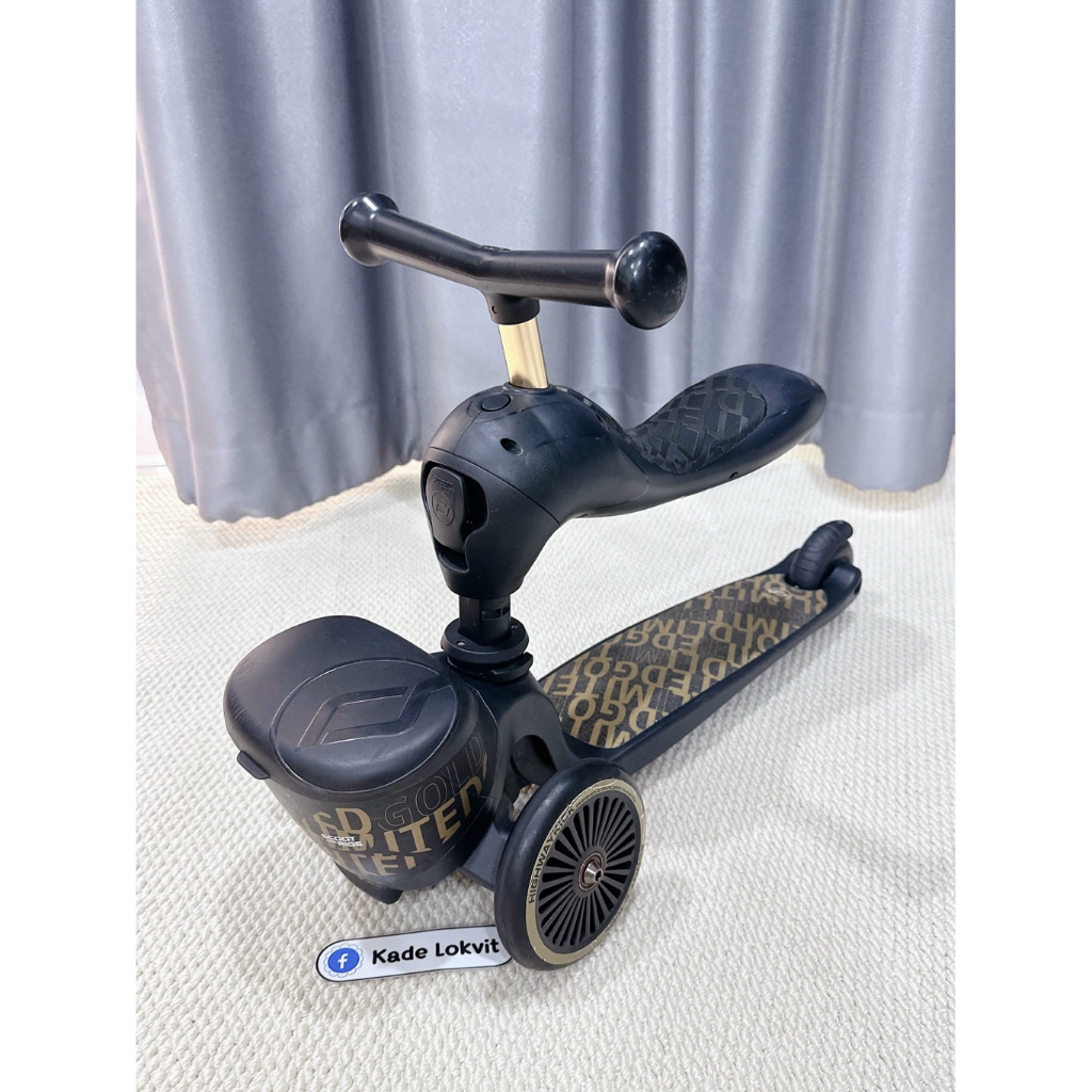 Scoot and Ride Highway รุ่น Kick 1 : สี Limited Black & Gold (มือสอง : สภาพใช้งานทั่วไป ไม่มีกล่อง)