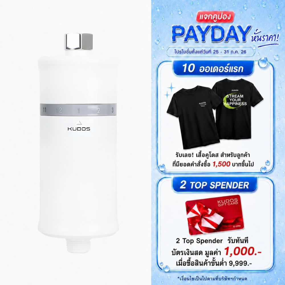[พร้อมส่ง] KUDOS Missu Shower Filter ไส้กรองสำหรับฝักบัวอาบน้ำ ไส้กรองตัวกรองน้ำประปา