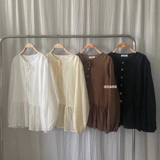 Floral Top ✿ | เสื้อแขนยาว ต่อระบาย 1 ชั้น