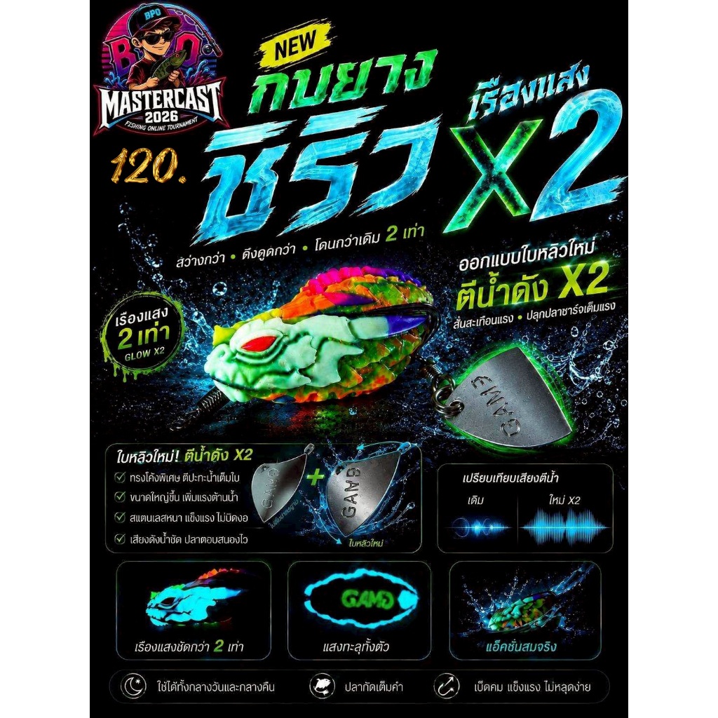 กบยาง ชิริว ลิมิเต็ด BPO MasterCast 2026 Thee Fishing