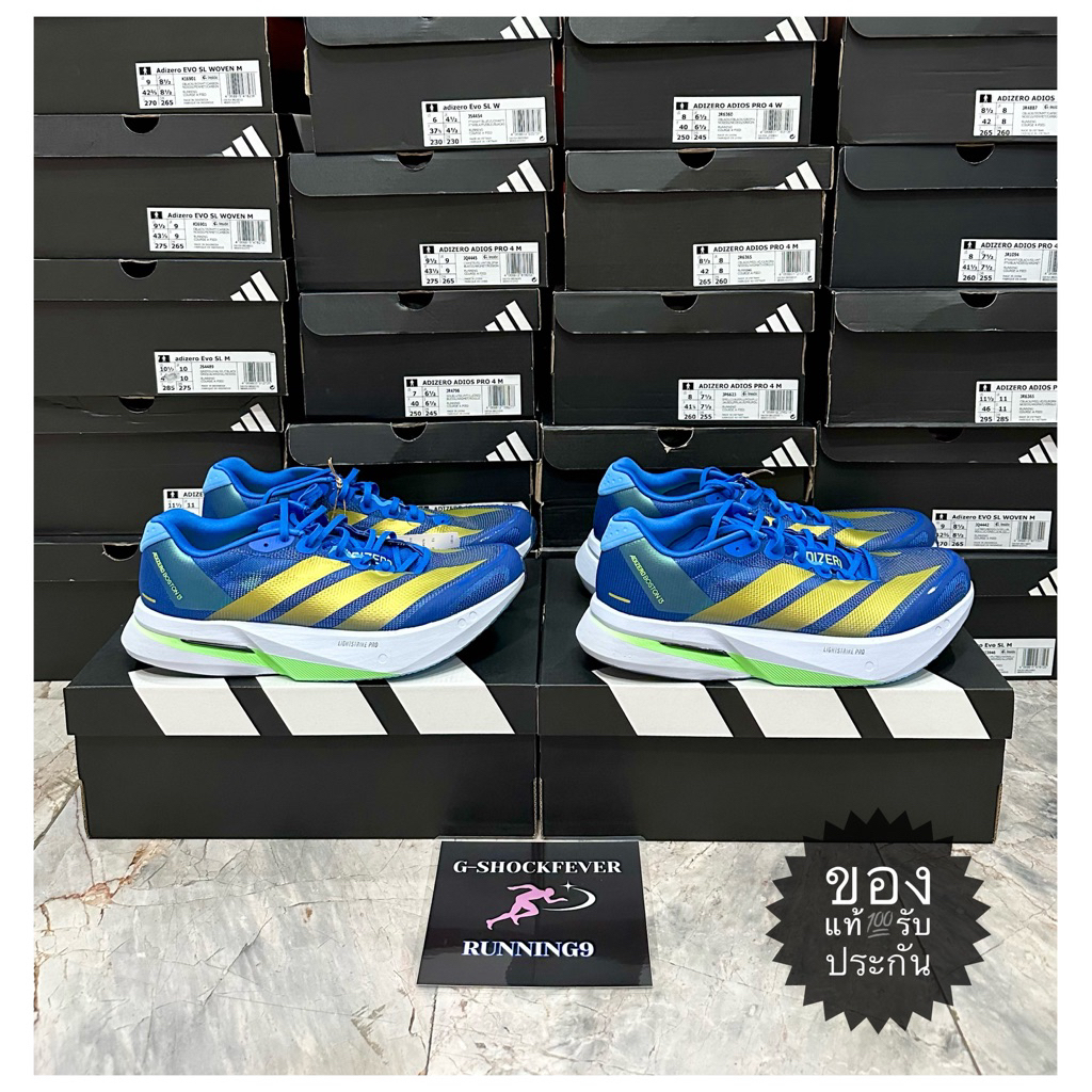 📌 รองเท้าวิ่ง ADIZERO BOSTON 13 ชายหญิง ของใหม่  มือ 1 แท้💯 ป้าย🇹🇭 รหัสสินค้า: JR4791