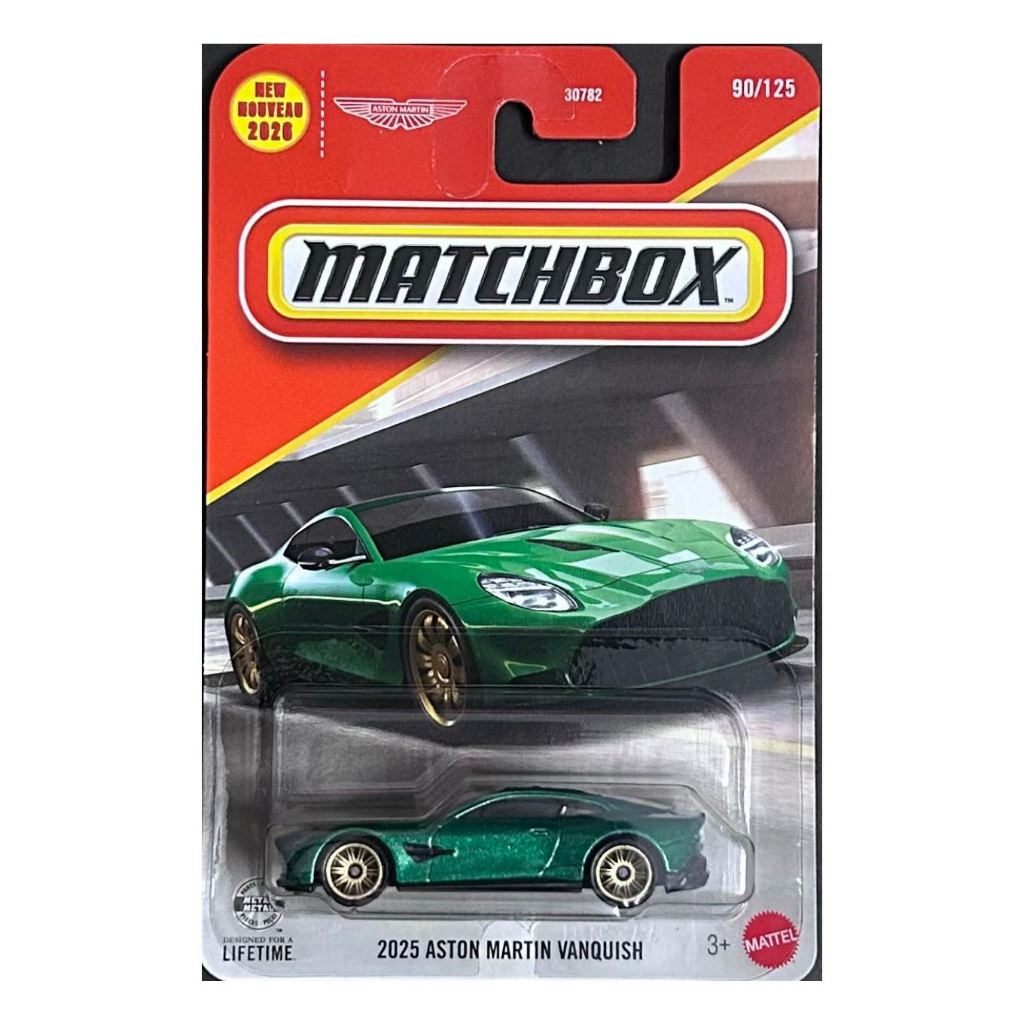 MATCHBOX : รุ่น ASTON MARTIN VANQUISH โมเดลรถเหล็ก ของเล่น ของสะสม ลิขสิทธิ์แท้ (ในร้านมีให้เลือกมากกว่า500แบบ) MB2F2