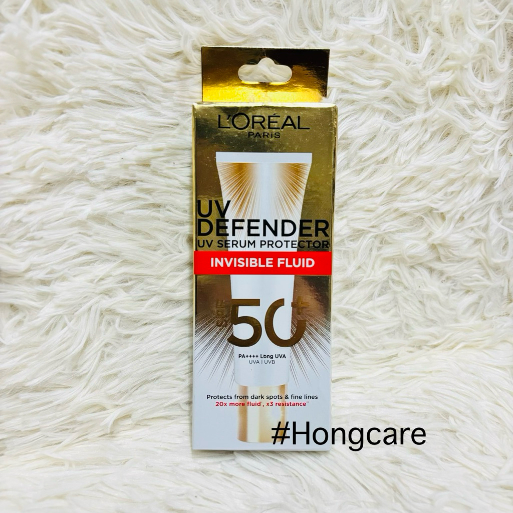 Loreal UV Defender UV serum protector SPF50+ PA++++ uva uvb