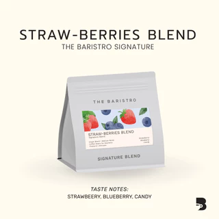 เมล็ดกาแฟ คั่วกลาง - Straw-Berries The Baristro Signature