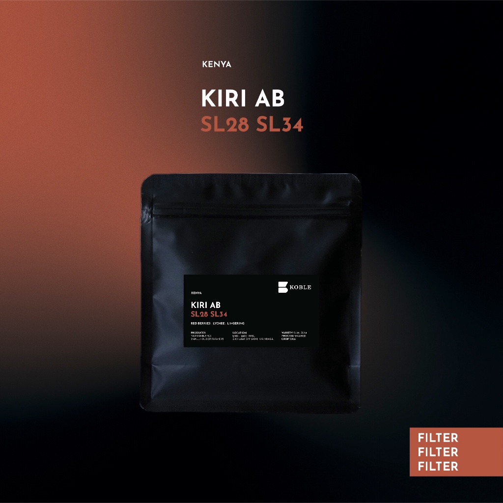KOBLE COFFEE - Kenya Kiri AB, Washed, SL28 SL34 [เมล็ดกาแฟคั่วอ่อน Filter Specialty Grade]