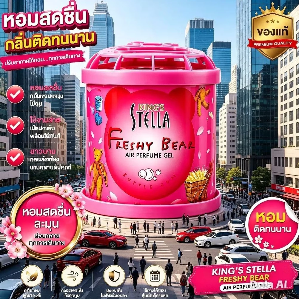 น้ำหอมหมีซิ่ง King's Stella Brand น้ำหอมหมี น้ำหอมในรถยนต์
