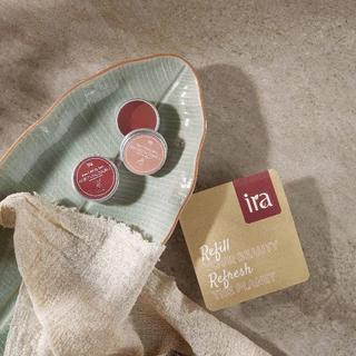 Ira Vegan Tinted ลิปบาล์มวีแกนมีสี ปากชุ่มชื้น สำหรับผิวแพ้ง่าย 10g แพคเกจตลับ
