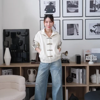 Lawyer Store [735294] เสื้อแจ็คเก็ต ตรุษจีน เชิ้ตทรงสปอร์ต Oversize เสื้อกันหนาว เสื้อแขนยาว มี 8 สี
