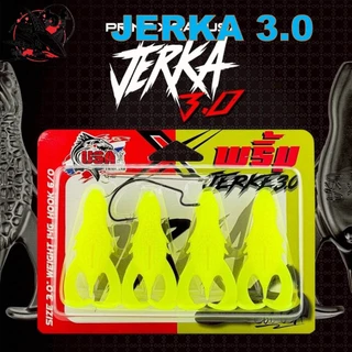 เหยื่อยาง พริ้ม&USA รุ่น JERKA 3.0 เจอร์ก้า ขนาด3นิ้ว น้ำหนัก 14กรัม เบ็ด6/0