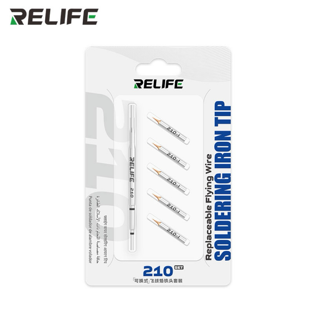 หัวแร้งบัดกรี RELIFE 210 แบบเปลี่ยนหัวได้ ขนาด 0.1 มม. สำหรับด้ามจับรุ่น 210 ใช้สำหรับงานบัดกรีขนาดเล็ก