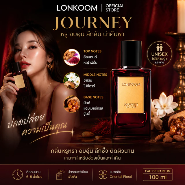 LONKOOM Cosmopolis 100ml EDP น้ำหอม Unisex รุ่นยอดฮิต น้ำหอมติดทนนาน ของแท้ พร้อมส่ง เคาเตอร์แบรนด์