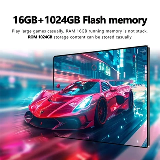 [แท็บเล็ตเพื่อการเรียนรู้] S13 Ultra หน้าจอ HD 12.8นิ้ว คอมพิวเตอร์แท็บเล็ต 16GB+1024GB ความละเอียดสูง Android สนับสนุน