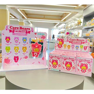 MORETHAN Arts&Toys Care Bears &UpsetDuck Heartful Moments Plush Keychain Blind Box（กด6ชิ้น=1box）