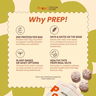 PREP! Protein Ball ขนมโปรตีน 2 ซอง
