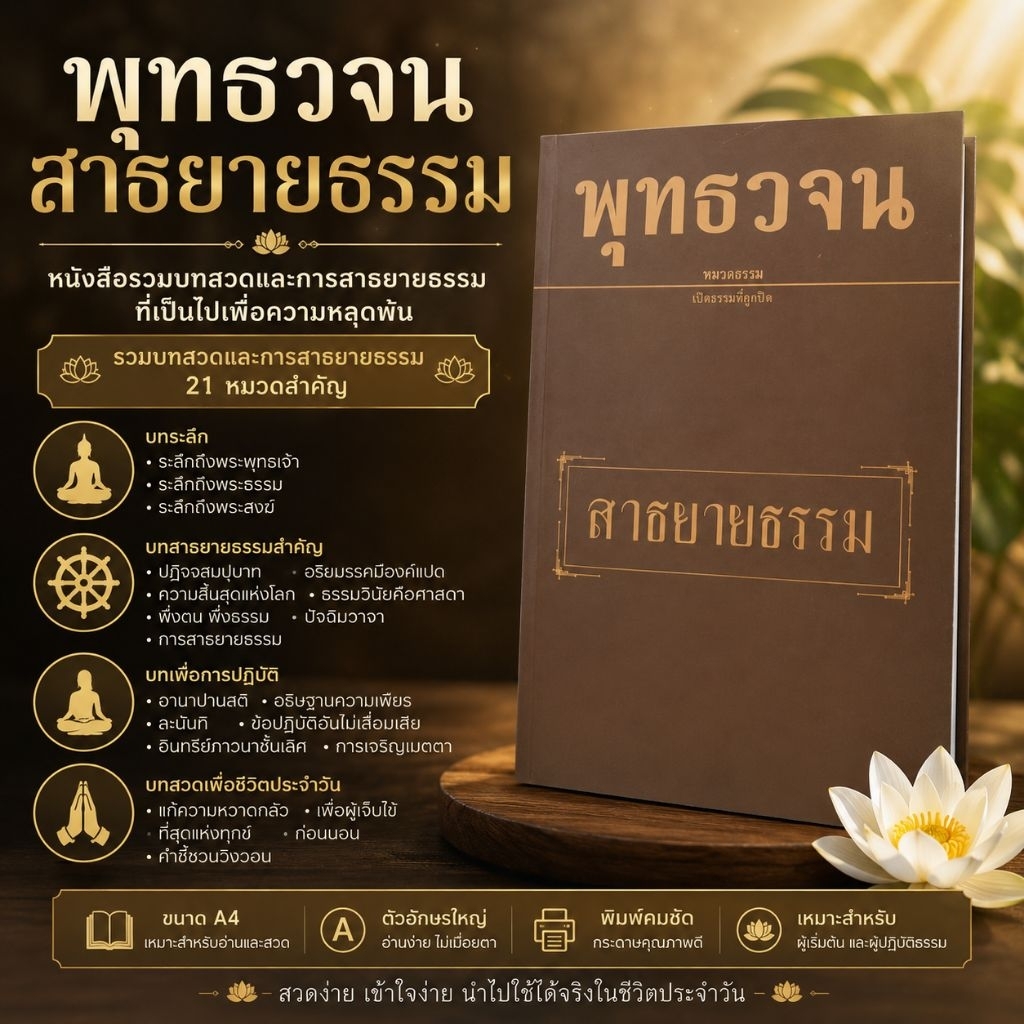 พุทธวจน สาธยายธรรม (เล่มใหญ่)