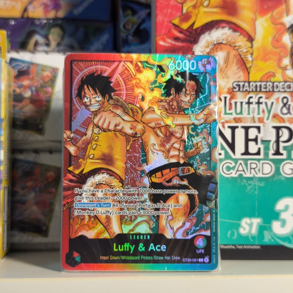 (พร้อมส่ง)(ENG)(No Bonus Pack) ONE PIECE ST-30 EX Luffy & Ace