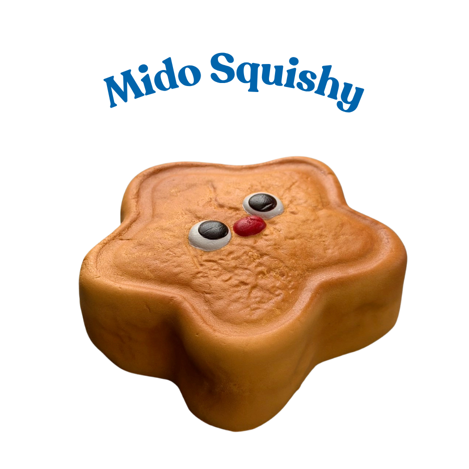 ThriftHabor - สกุชชี่ Mido มิโด จมูกแดง แท้ 100% มือสอง จมด | MIDO STAR BISCUIT SQUISHY RARE