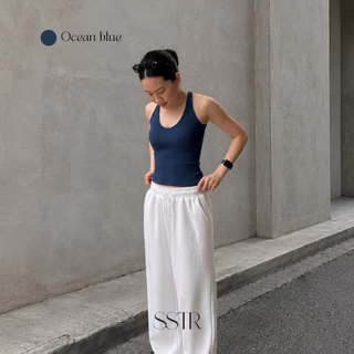 SSTR | Muse Halter Top เสื้อพร้อมบราในตัว คอเว้า เก็บทรงสวย