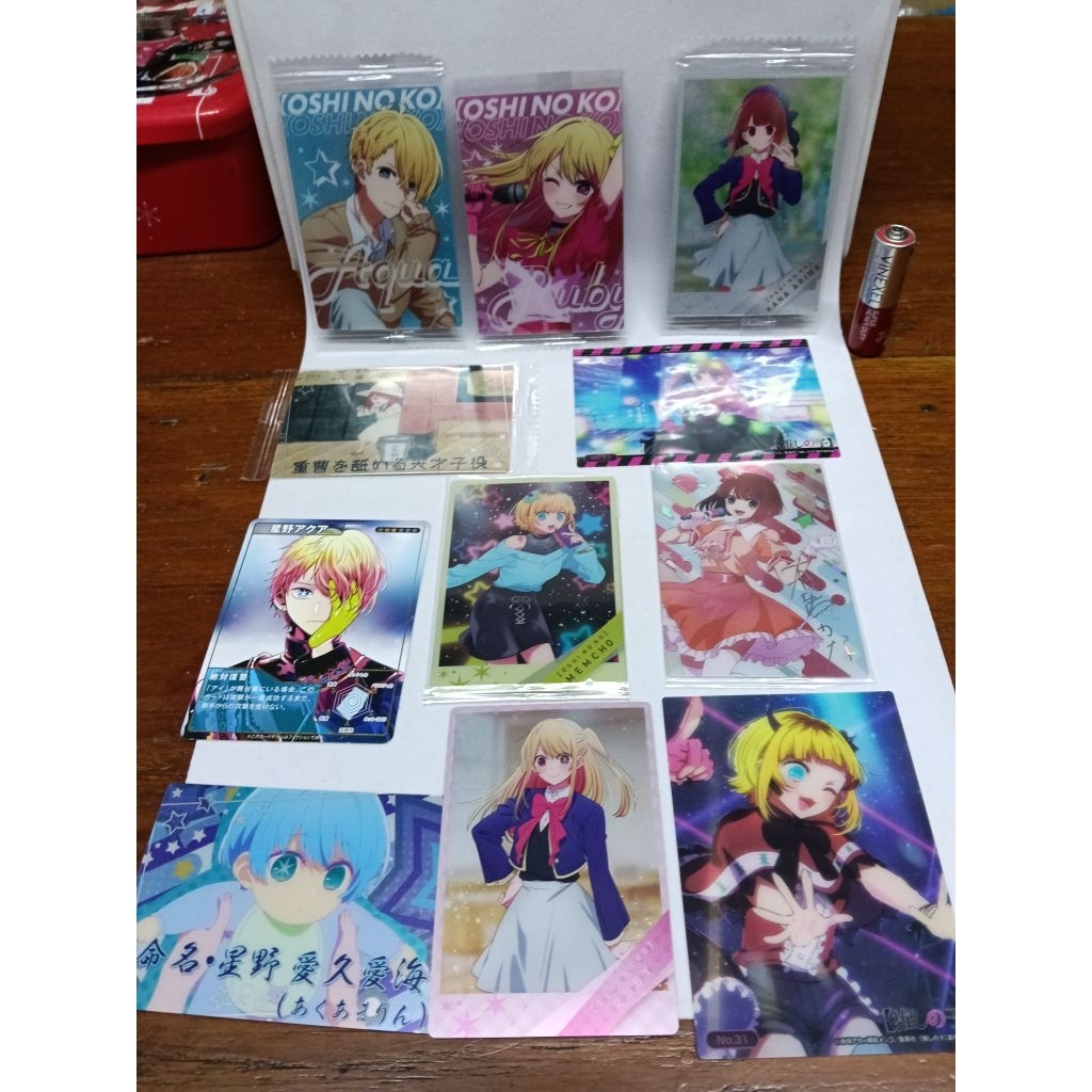 ของสะสม การ์ด Oshinoko รวม 11 ใบ สินค้ามือสองโกดังญี่ปุ่นราคาเพียง 149 บาท