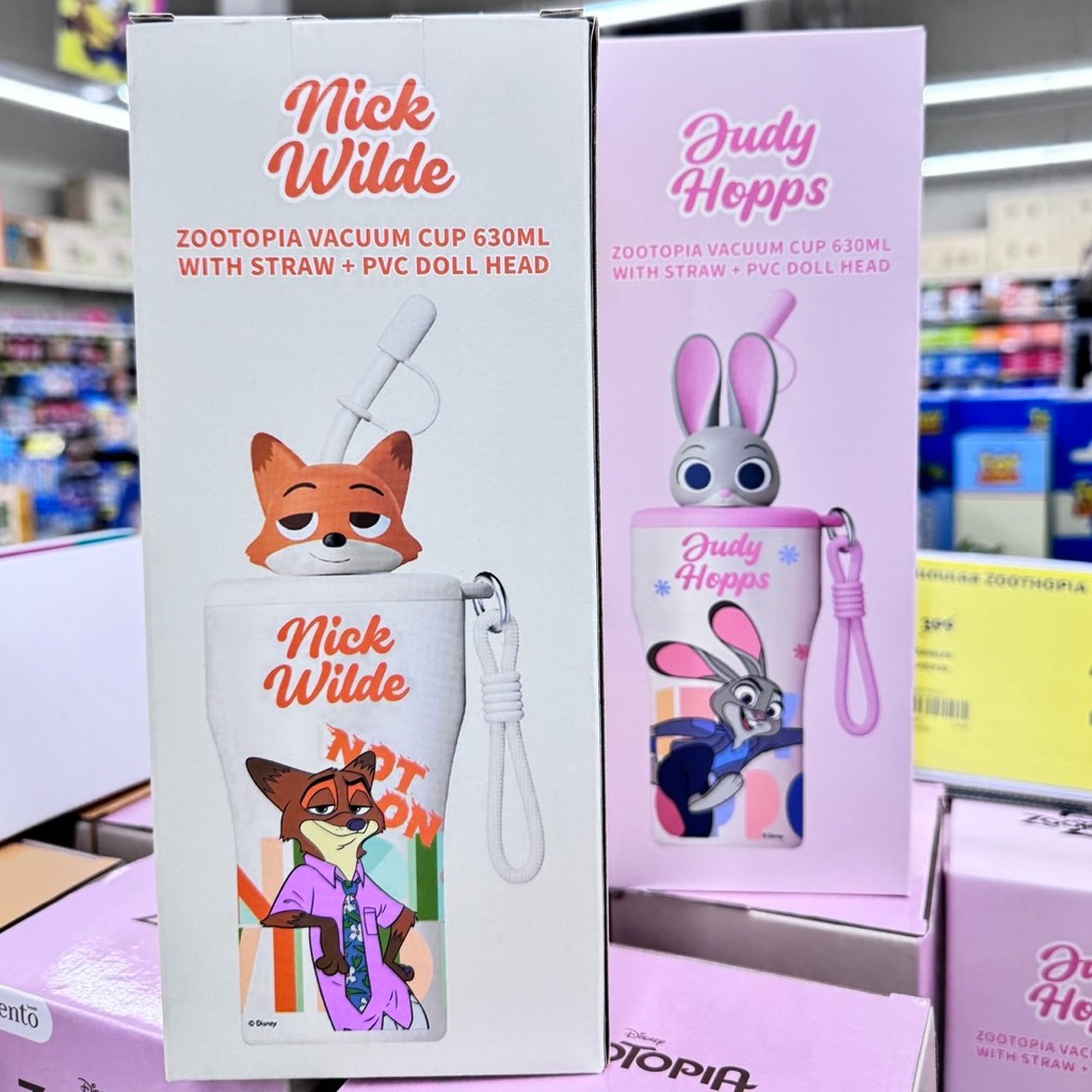(พร้อมส่ง) Momento x Disney Zootopia แก้วน้ำสเตนเลส เก็บความเย็น 630มล.+ตุ๊กตา ลิขสิทธิ์แท้ ซูโทเปีย