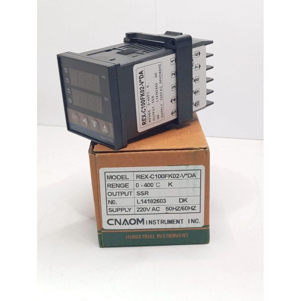 เครื่องควบคุมอุณหภูมิ (Temperature Controller) รุ่น REX-C100  งานอุตสาหกรรมอุณหภูมิ 0-400°C เซ็นเซอร์ประเภท K