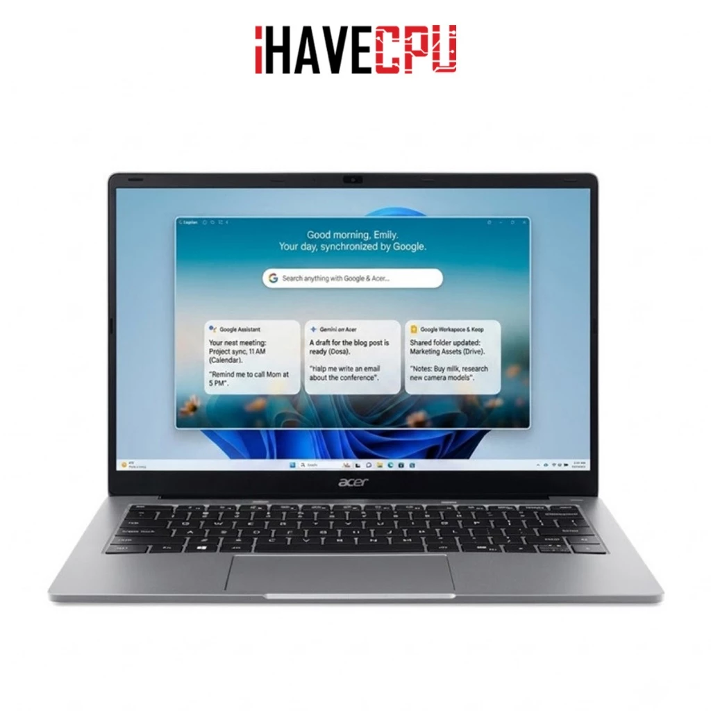 โน้ตบุ๊ค (notebook) iHAVECPU ACER ASPIRE LITE 14 AL14-46P-R147 (LIGHT SILVER)