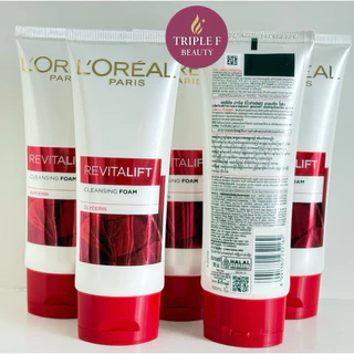 ⭐️พร้อมส่ง|แท้100%⭐️โฟมล้างหน้า L'Oréal Paris Revitalift Cleansing Foam และ Aura Perfect Milky Foam 100ml
