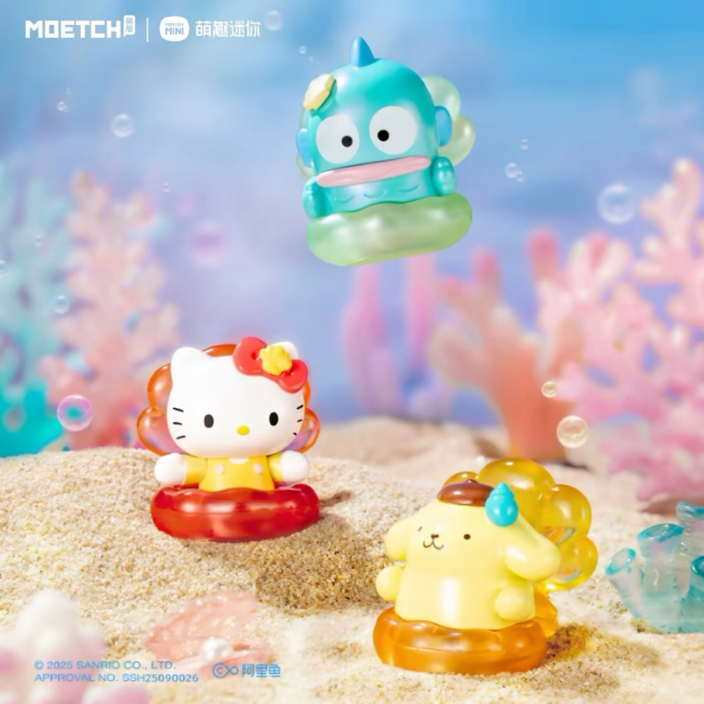 (จุ่ม） ยย 74 🍊Sanrio summer sea mini ฟิกเกอร์