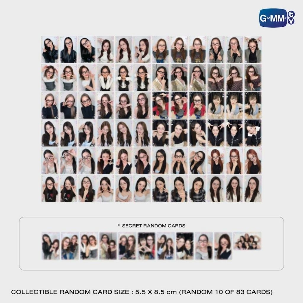 พร้อมส่ง All Eyes Here Girls Random Card | น้ำตาลฟิล์ม มิ้ลค์ ป่านฟ้อนด์ กระปุกไซซี มิวนิค GMMTV