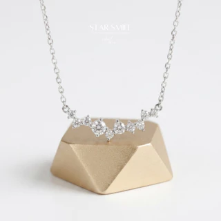 iDEAL สร้อยคอเพชร Star smile สร้อยเงิน สร้อยคอแฟชั่น สร้อยคอผู้หญิง สร้อยเงินแท้ สร้อยเพชร